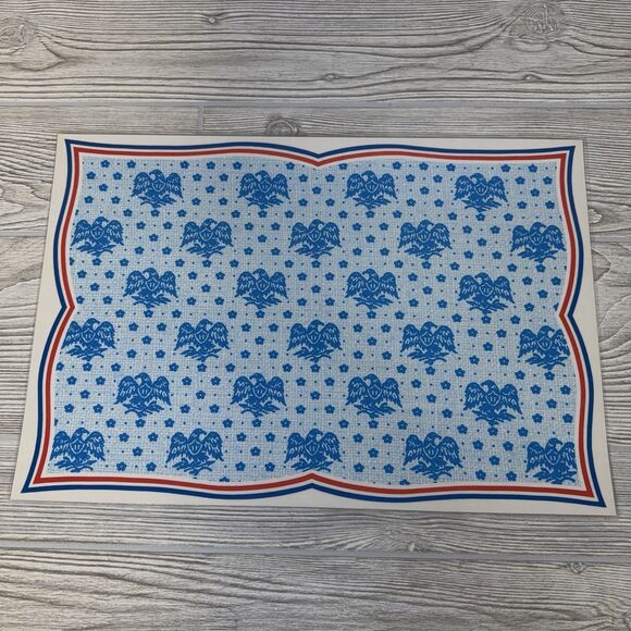 Norman Rockwell "The Four Freedoms" Laminated Placemats Set Of 4 WWII Prints 70s - Picture 7 of 15